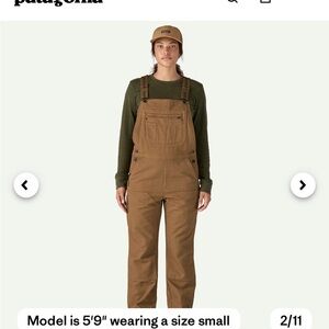 Patagonia Women's hemp Overalls size medium